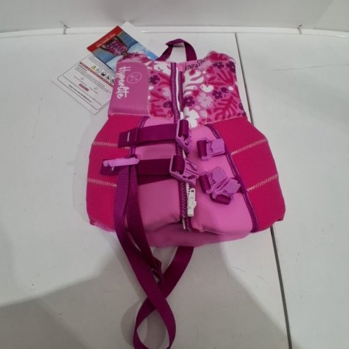 KIDS HYPERLITE WAKE CO. LIFE JACKET PERSONAL FLOATATION DEVICE - CHILD 33LBS-55LBS - PINK image 2
