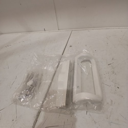 3PC HOUSE GUARD SLIDING PATIO DOOR HANDLE SET - SUITABLE REPLACEMENT WITH 3-15/16" SCREW HOLE SPACING - WHITE image 2