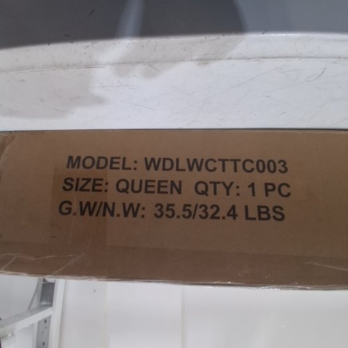 ALLEWIE METAL PLATFORM BED FRAME - QUEEN - WHITE (MODEL: WDLWCTTC003) image 2