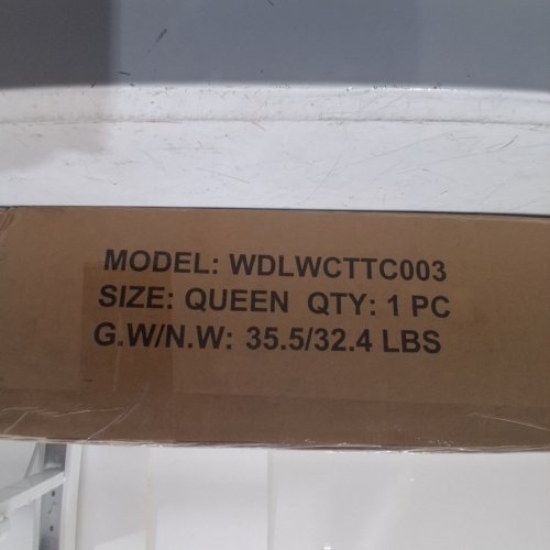 ALLEWIE METAL PLATFORM BED FRAME - QUEEN - WHITE (MODEL: WDLWCTTC003) image 3