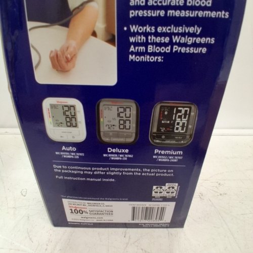 WALGREENS EXTRA LARGE BLOOD PRESSURE CUFF FOR SELECT MONITORS - FITS 17" - 22" ARMS (model: 655329/w10233-1122-l) image 5