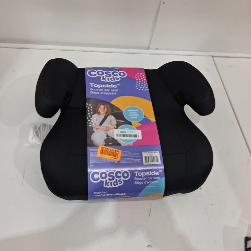 COSCO KIDS TOPSIDE LIGHTWEIGHT BACKLESS BOOSTER SEAT - 100LBS CAPACITY - BLACK (MODEL: 22976C-BLK) image 3
