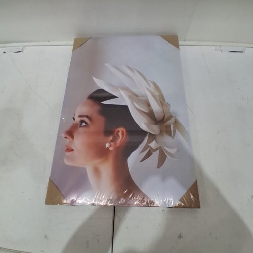 AUDREY HEPBURN PORTRAIT CANVAS WALL ART - 16" X 24" image 2