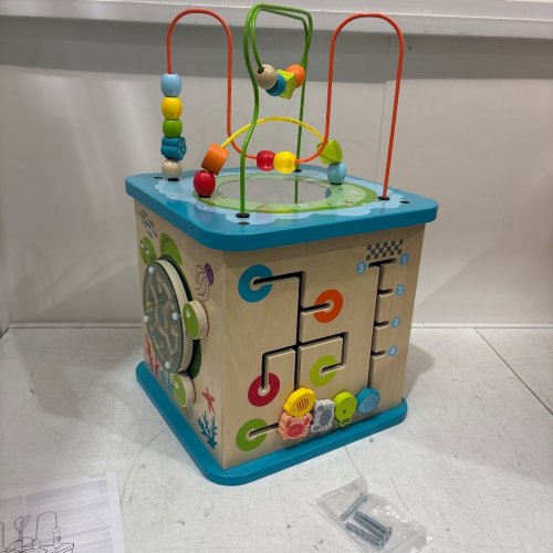 AMAZON BASICS KIDS WOODEN ACTIVITY LEARNING CUBE - MULTICOLOR - (MODEL: 843383) image 3