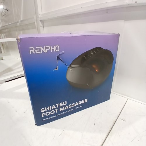 RENPHO SHIATSU DEEP KNEADING FOOT MASSAGER & THERAPY COMPRESSION MACHINE - BLACK/GREY (MODEL: RF-FM059) image 5