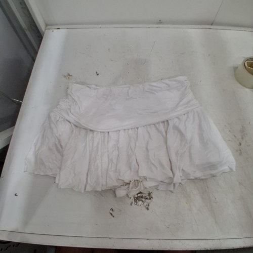 WOMEN'S URBAN HERITAGE RUFFLED SKIRT - EXTRA LARGE - WHITE image 2
