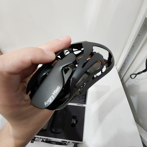 ANGRY MIAO WIRELESS ULTRALIGHT HOLLOWED-OUT INFINITY GAMING MOUSE WITH 7 PROGRAMMABLE BUTTONS & CUSTOMIZABLE RGB LIGHTING - 30000DPI - BASALT BLACK (MODEL: AM30) image 5