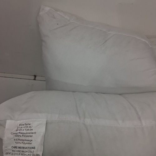 ULTRA SOFT SHERPA BODY PILLOW COVER/CASE WITH ZIPPER CLOSURE - 21"X54" BODY PILLOW COVER - CREAM image 4