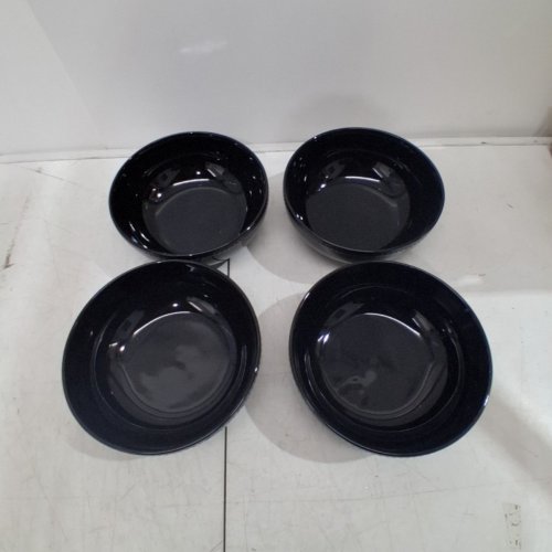4PK MAINSTAYS BRYNN CERAMIC SERVING BOWLS - 9" - BLACK (MODEL: 50848738) image 3