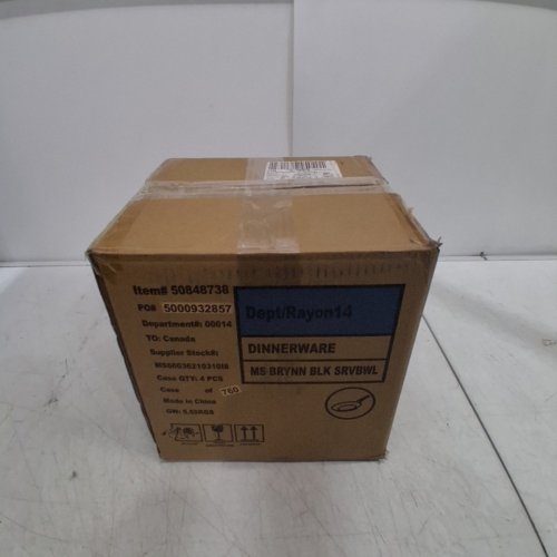4PK MAINSTAYS BRYNN CERAMIC SERVING BOWLS - 9" - BLACK (MODEL: 50848738) image 5