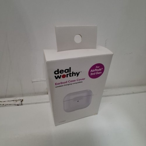 DEALWORTHY EARBUD CASE COVER FOR APPLE AIRPODS 3 - CLEAR image 2