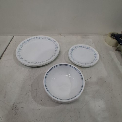 12PC CORELLE COUNTRY COTTAGE DINNERWARE SET - WHITE image 3