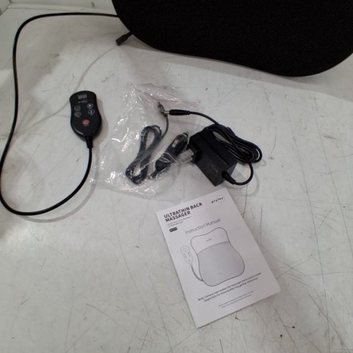 PRYFEY HEATED ULTRATHIN BACK MASSAGER WITH 4D KNEADING - 17" X 21" - BLACK/GREY (MODEL: BKYB-01) image 5