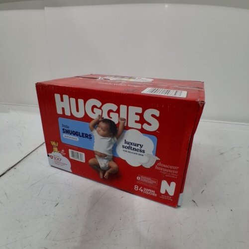 84PK HUGGIES LITTLE SNUGGLERS DIAPERS - SIZE NB image 2