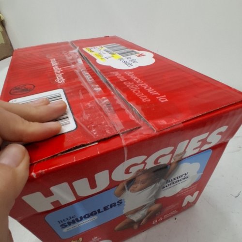 84PK HUGGIES LITTLE SNUGGLERS DIAPERS - SIZE NB image 3