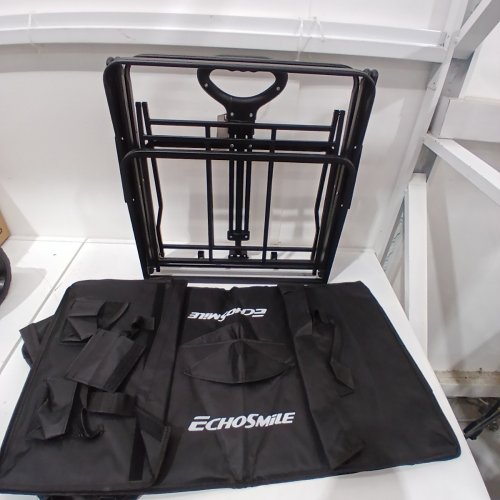 ECHOSMILE PORTABLE FOLDING WAGON WITH WHEELS - 6.84 CU.FT - BLACK (MODEL: GCC080BKBD) image 3