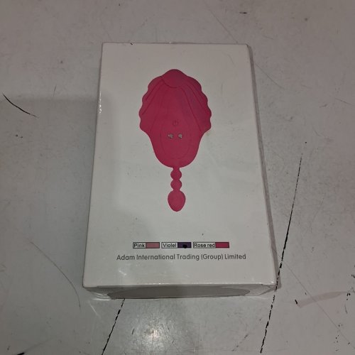 WEARABLE BUTTERFLY-STYLE VIBRATING MASSAGER CLITORAL/VAGINAL STIMULATOR - 4" - PURPLE image 2