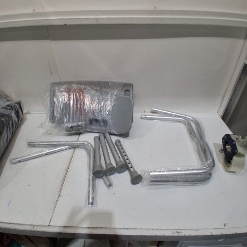 MEDLINE GUARDIAN DELUXE ALUMINUM BATH CHAIR SHOW BENCH WITH BACK image 2