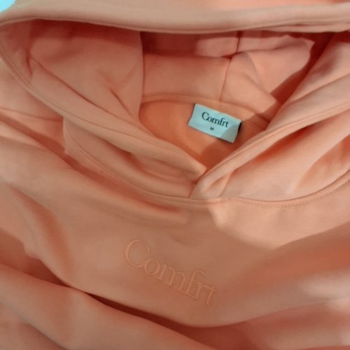 UNISEX COMFRT SIGNATURE HOODIE2 - MEDIUM - CORAL (STYLE : CT007SC-2) image 3
