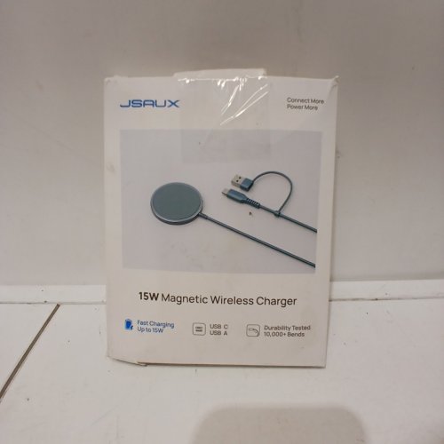 STAPLES WIRELESS CHARGER - 5 V - WHITE / CLEAR (MODEL: 52349) image 5