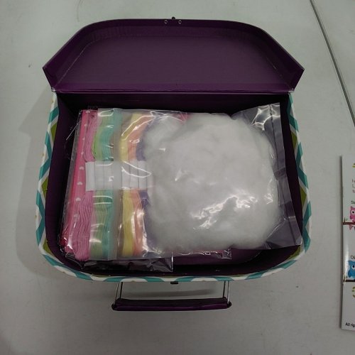 SEW SIMPLY BY ARTIKA OWL THEMED SEWING KIT WITH BOOKLET - PURPLE image 2