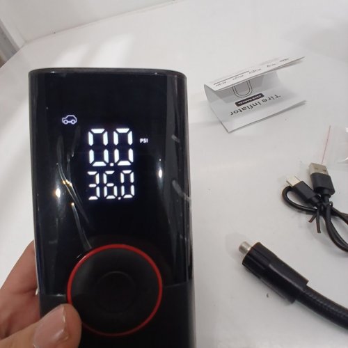 PORTABLE CORDLESS TIRE INFLATOR AIR COMPRESSOR MINI AIR PUMP WITH DIGITAL PRESSURE GAUGE - 150PSI, FAST INFLATION AND AUTO SHUTOFF - BLACK (MODEL: ATJ-005) image 3