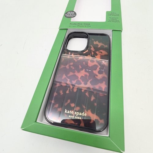 KATE SPADE PROTECTIVE PHONE CASE WITH MAGSAFE FOR IPHONE 16 PRO - TRANSPARENT TORTOISE image 3
