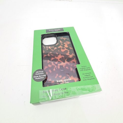 KATE SPADE PROTECTIVE PHONE CASE WITH MAGSAFE FOR IPHONE 16 PRO - TRANSPARENT TORTOISE image 4