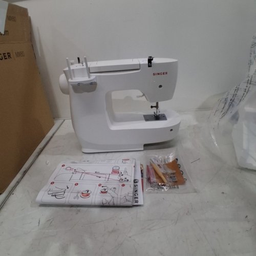 SINGER MECHANICAL SEWING MACHINE - WHITE - (MODEL: MX60) image 2