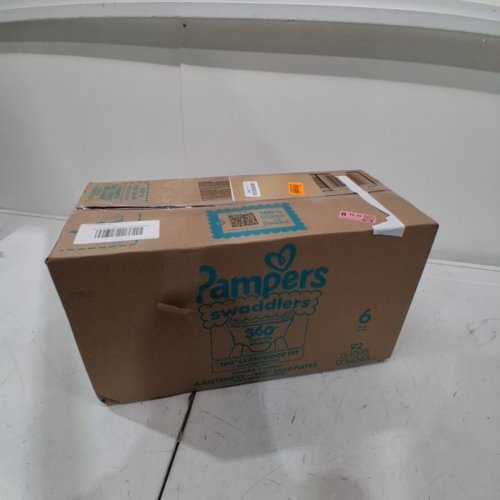 92PK PAMPERS SWADDLERS 360 LEAKPROOF DISPOSABLE BABY DIAPERS - SIZE 6 (35LBS) image 2