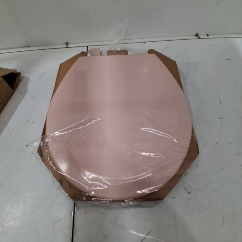 BEMIS ROUND ENAMELED WOOD EASY CLEAN TOILET SEAT - VENETIAN PINK (500EC 063) image 2