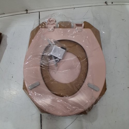 BEMIS ROUND ENAMELED WOOD EASY CLEAN TOILET SEAT - VENETIAN PINK (500EC 063) image 3