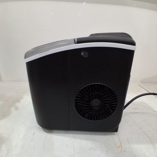 SIMZLIFE COUNTERTOP ICE MAKER MACHINE WITH HANDLE, BASKET AND SCOOP - MAKES 26 LBS PER DAY - BLACK (MODEL: IM003-BBL-CAZX) image 7
