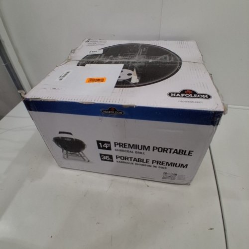 NAPOLEON PORTABLE 150IN² COOKING AREA STURDY 4-LEG DESIGNCHARCOAL KETTLE GRILL - 14" - BLACK (MODEL: NK14K-LEG-3) image 5