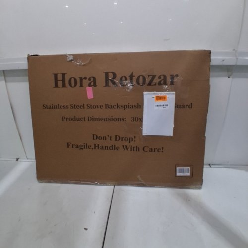HORA RETOZAR STAINLESS STEEL STOVE BACKSPLASH SPLATTER GUARD - 30" X 24" - GREY/SILVER image 6