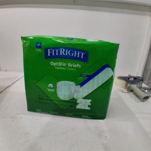 20PK FITRIGHT EASY FLEX STRETCH BRIEFS- 2XL - WHITE image 2