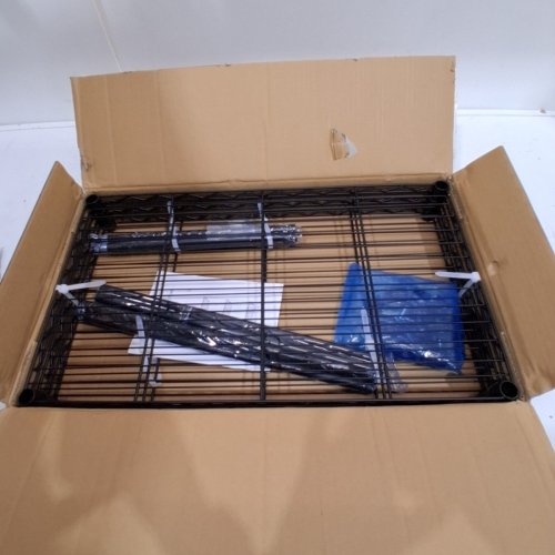 3 TIER WIRE SHELVING UNIT STORAGE RACK ORGANIZER UTILITY SHELF - 23.2" X 13.4" X 30.6" - BLACK (MODEL:R99MBT60W3LM)) image 2