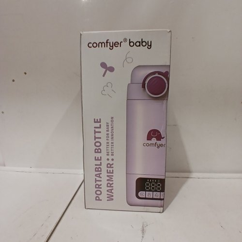 COMFYER BABY 2-IN-1 PORTABLE BABY BOTTLE WARMER PRO WITH BUILT-IN STERILIZER, DUAL MODES FOR MILK & WATER - 17OZ - PURPLE (MODEL: BW02) image 5