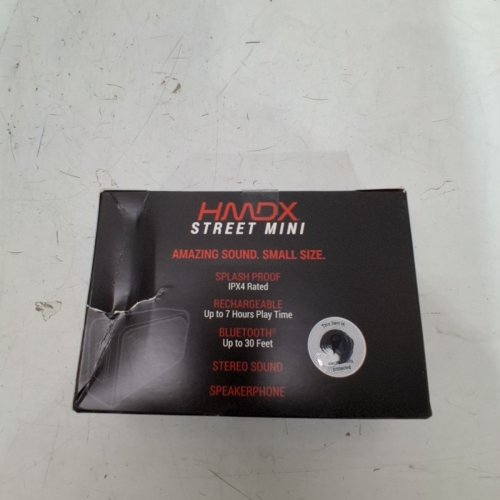 HMDX STREET MINI WIRELESS SPEAKER - BLACK (MODEL: HX-P203GYB) image 3
