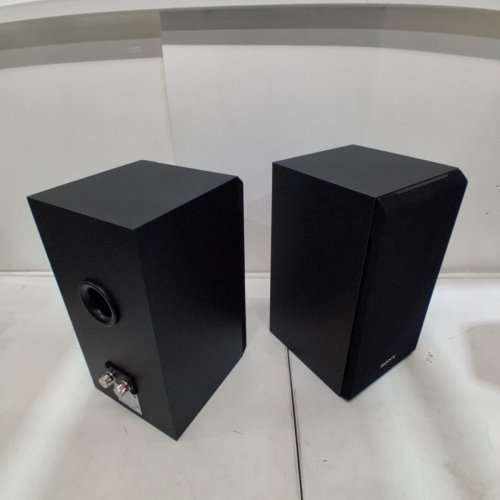 2PK SONY 3-WAY BOOKSHELF SPEAKERS - 3/4" SUPER TWEETER 1" TWEETER 5.12" WOOFER - BLACK (MODEL: SS-CS5) image 5