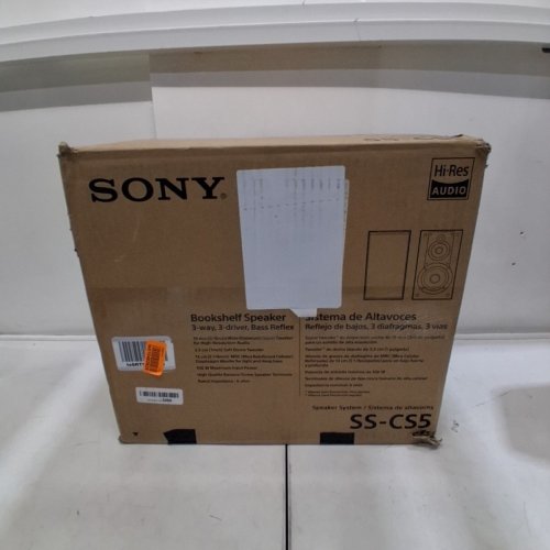 2PK SONY 3-WAY BOOKSHELF SPEAKERS - 3/4" SUPER TWEETER 1" TWEETER 5.12" WOOFER - BLACK (MODEL: SS-CS5) image 11