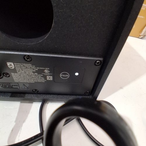 PHILIPS 2.1 CHANNEL BLUETOOTH SOUNDBAR SPEAKER WITH WIRELESS SUBWOOFER - BLACK - (MODEL:TAB4500/37) image 2