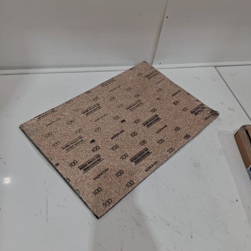10PK MERCER INDUSTRIES SILICONE CARBIDE 100 GRIT FLOOR SAND PAPER - 12" X 18" - BLACK - (MODEL: 418100) image 2