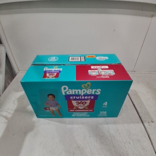 108PK PAMPERS CRUISERS 360 DEGREES 100% LEAKPROOF FIT DIAPERS - SIZE 4 (23LB - 37LB) image 2
