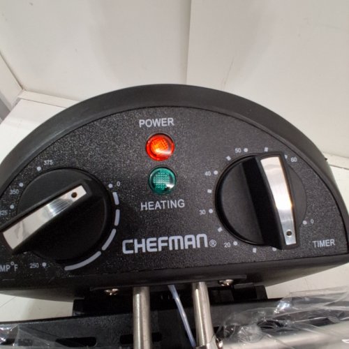 CHEFMAN 4.5QT JUMBO SIZE DEEP FRYER WITH TEMPERATURE CONTROL - STAINLESS STEEL/BLACK - (MODEL: RJ07-45-SS) image 2