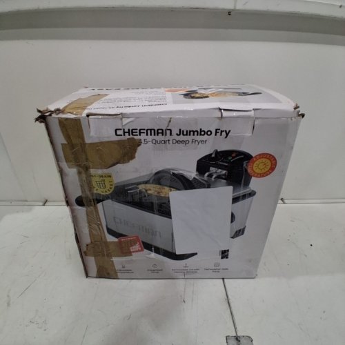 CHEFMAN 4.5QT JUMBO SIZE DEEP FRYER WITH TEMPERATURE CONTROL - STAINLESS STEEL/BLACK - (MODEL: RJ07-45-SS) image 5