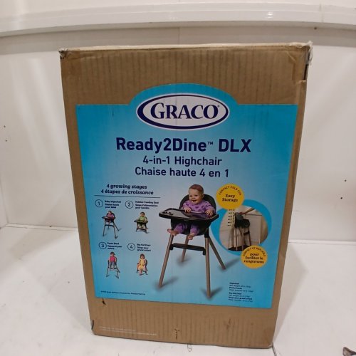 GRACO 4-IN-1 READY2DINE DLX HIGHCHAIR - 32" X 36" X 56" - GREY/BLACK (MODEL: 2227836) image 5