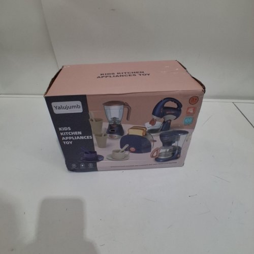 16PC YALUJUMB PRETEND PLAY KITCHEN APPLIANCE TOYS -REALISTIC LIGHTS AND SOUNDS -NAVY/PINK image 6