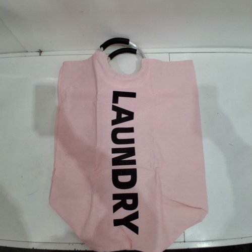 LAUNDRY HAMPER BAG WITH HANDLES - 90l - PINK image 2