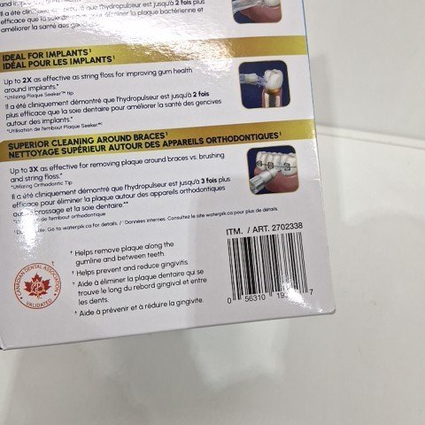 WATERPIK ULTRA PLUS & CORDLESS ENHANCE WATER FLOSSER COMBO PACK - WHITE (MODEL: 2702338) image 4